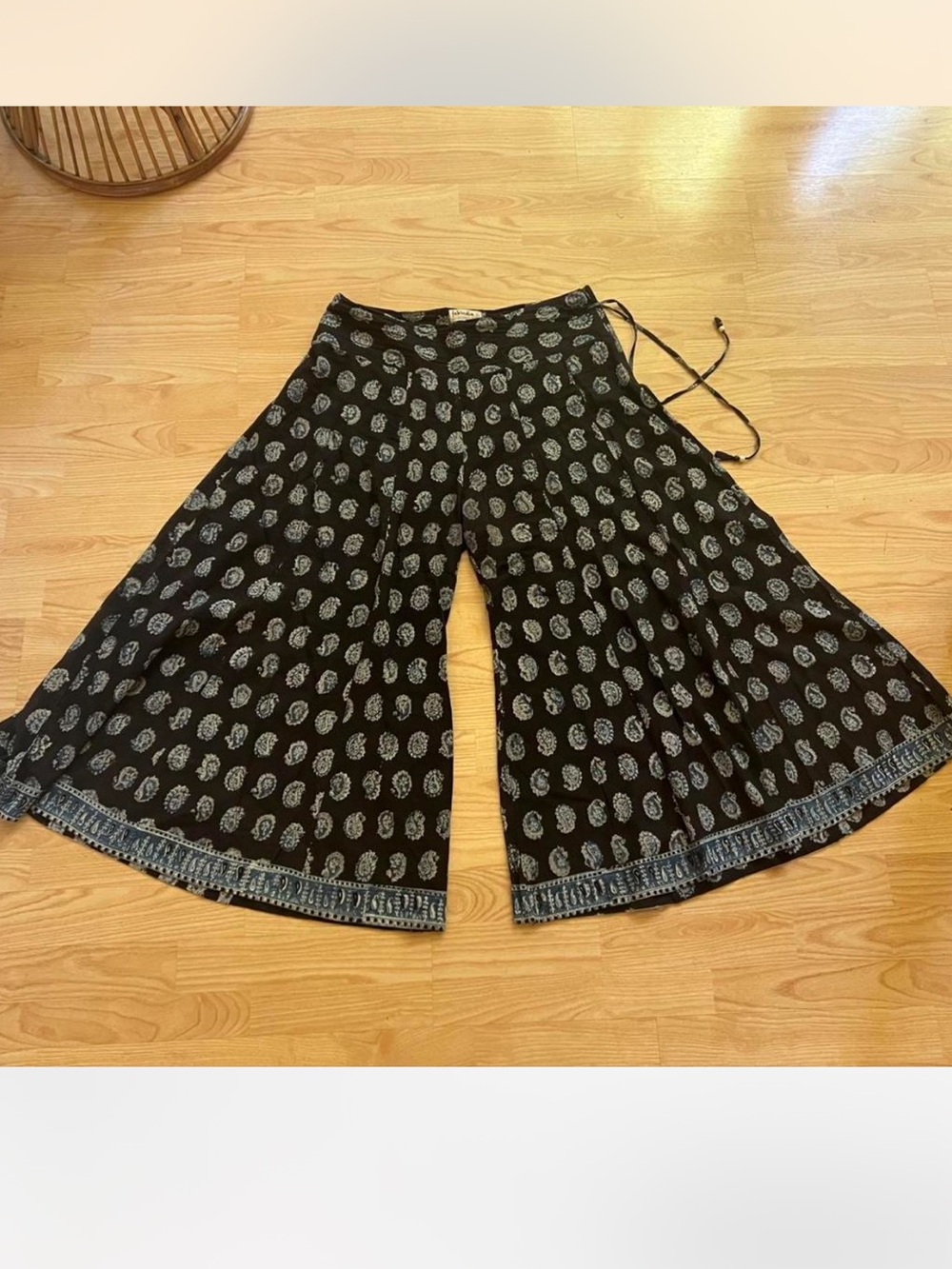 FABINDIA COTTON BLOCK PRINT PANTS XL
